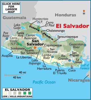 El Salvador Map